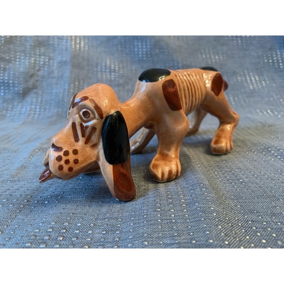 Vtg Grindley Ohio Hillbilly Hound Dog Figurine - Picture 1 of 12